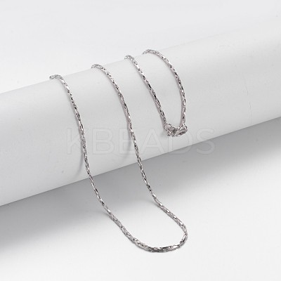 Brass Chain Necklaces MAK-F013-01P-1