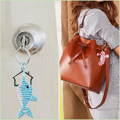 DIY Ocean Theme Keychain Making Kit DIY-SC0023-51-1