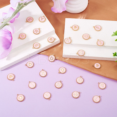 26Pcs Alloy Enamel Pendants ENAM-TA0002-86A-1
