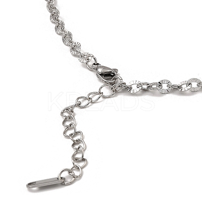Non-Tarnish 304 Stainless Steel Boston Link Chain Necklace BJEW-B072-05P-1
