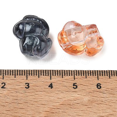 Baking Paint Transparent Glass Beads GL-CBA7B2B-06-1