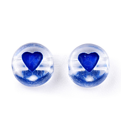 Transparent Acrylic Enamel Beads MACR-N008-60G-1