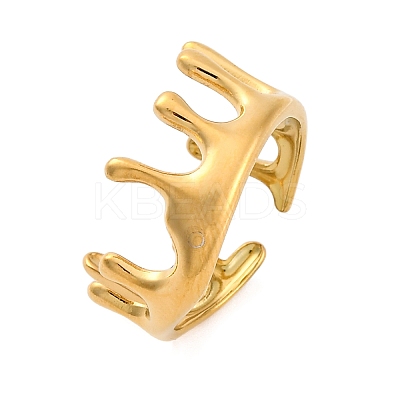 Marine Animal Theme 304 Stainless Stee Open Cuff Rings RJEW-Q005-01F-G-1