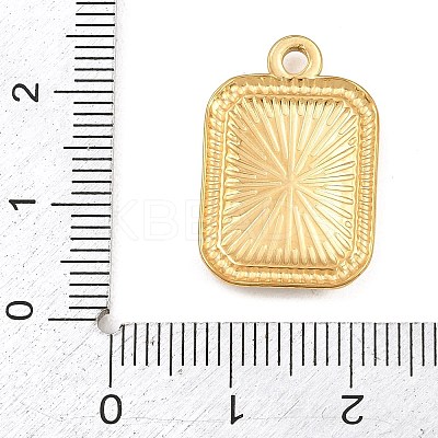 Printed 304 Stainless Steel Pendants SA-CBA7467-02B-G-1