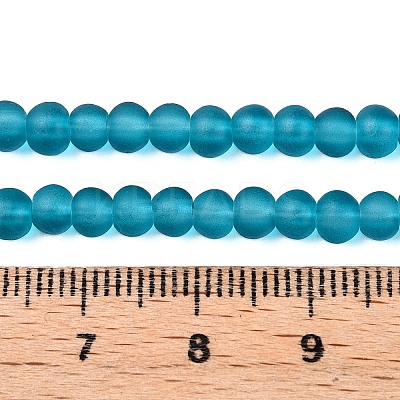 Baking Paint Transparent Glass Bead Strands X-GLAA-S031-4mm-18-1