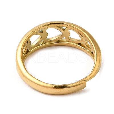 304 Stainless Steel Finger Rings AJEW-Z009-01D-G-1