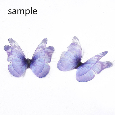 Polyester Fabric Wings Crafts Decoration X-FIND-S322-005A-01-1