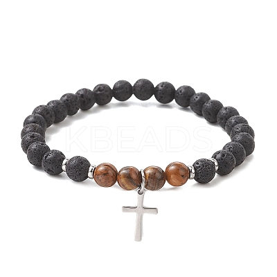 201 Stainless Steel Charm Bracelets BJEW-JB13246-1