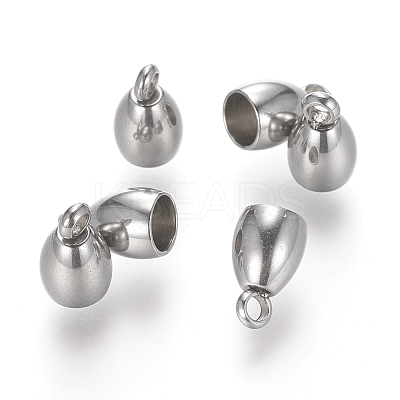 Tarnish Resistant 201 Stainless Steel Cord Ends STAS-E136-61-1