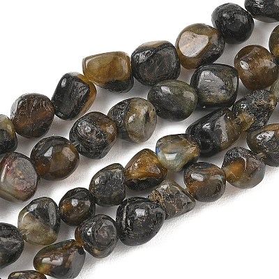 Natural Larvikite Beads Strands GG-CBA9392-24-1