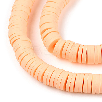 Handmade Polymer Clay Beads Strands CLAY-R089-6mm-122-1