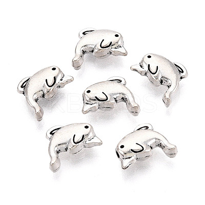 Tibetan Style Alloy Beads TIBEB-T004-11AS-1