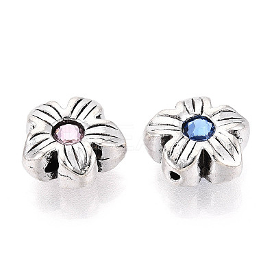 Tibetan Style Alloy Beads TIBE-N013-27AS-1