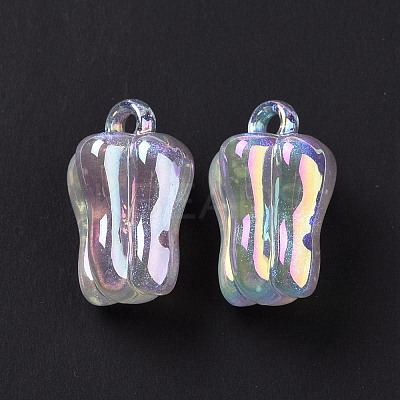 UV Plating Luminous Transparent Acrylic Pendants OACR-C001-07-1