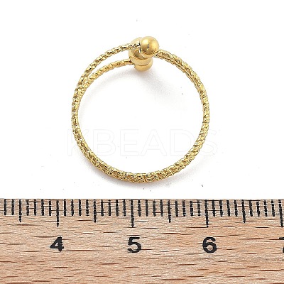 Ion Plating(IP) 304 Stainless Steel Cuff Rings RJEW-P131-02G-1