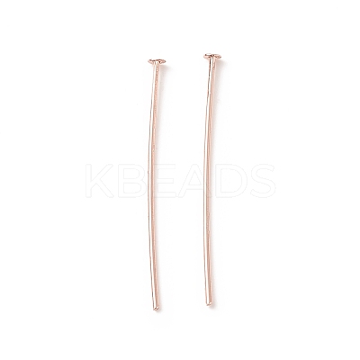 Brass Flat Head Pins KK-WH0058-03B-RG-1