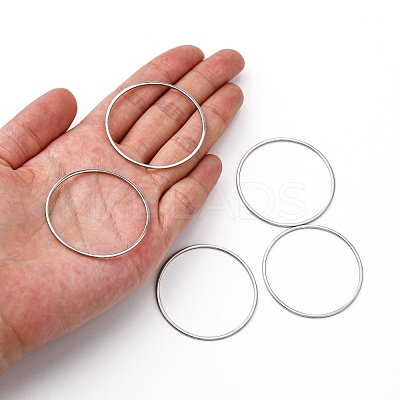 Tarnish Resistant 304 Stainless Steel Linking Ring X-STAS-T047-15C-1