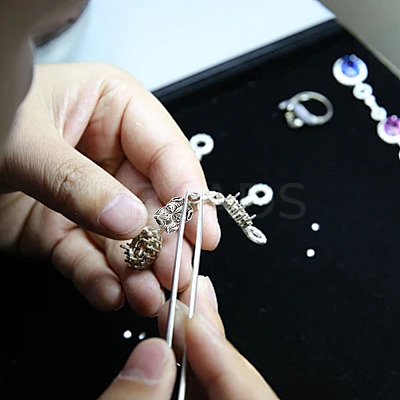 24Pcs 6 Colors Alloy Puppy Beads FIND-DR0001-21-1