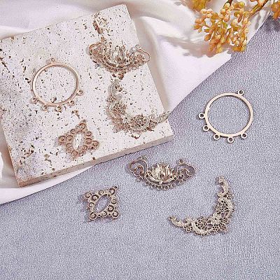 8Pcs Brass Chandelier Component Links JX413A-1