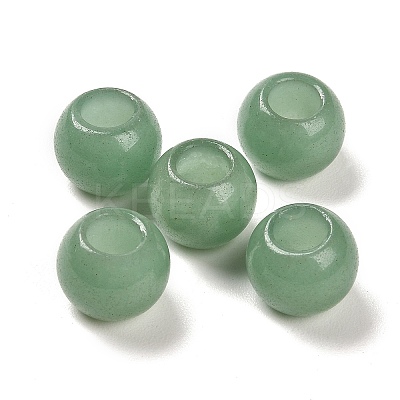 Natural Green Aventurine European Beads G-R488-01N-1