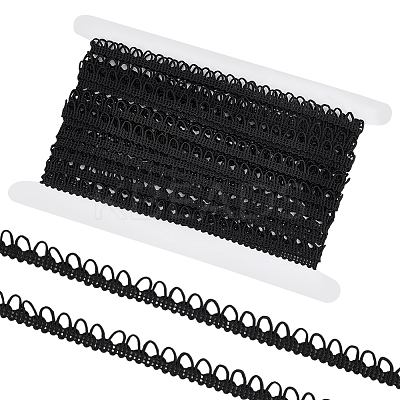 10 Yards Polyester Braided Trims with Elastic Button Loops EC-WR0001-02B-1