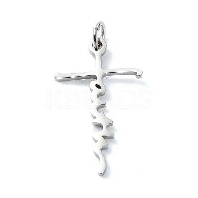 Non-Tarnish 304 Stainless Steel Pendants STAS-C097-66P-1