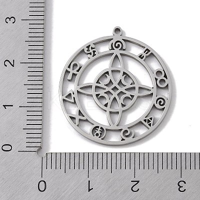 Non-Tarnish 304 Stainless Steel Pendants STAS-B062-16P-1