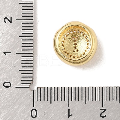 Rack Plating Brass & Cubic Zirconia Pendants KK-Z047-07G-I-RS-1