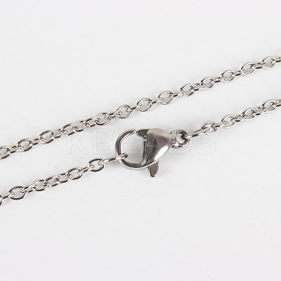 304 Stainless Steel Cable Chain Necklace Making STAS-P045-05-1