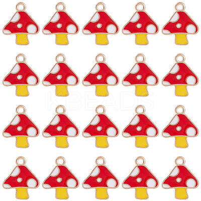 120Pcs Autumn Theme Alloy Enamel Charms ENAM-SC0005-86-1