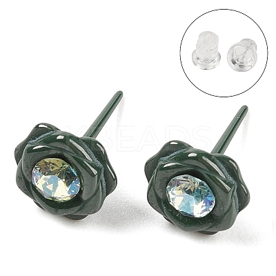 Hypoallergenic Bioceramics Zirconia Ceramic Stud Earrings EJEW-C111-10D-1