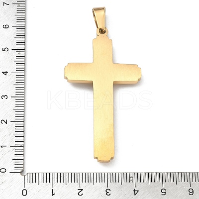 304 Stainless Steel Big Pendants STAS-H256-02G-1
