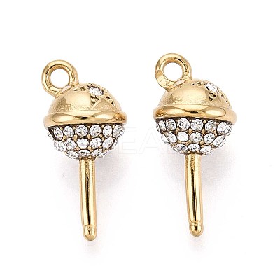 Ion Plating(IP) 304 Stainless Steel Rhinestone Pendants STAS-N109-260G-1