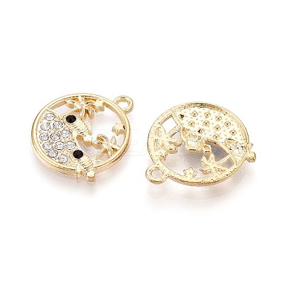 Alloy and Rhinestone Pendants PALLOY-T092-18A-G-1