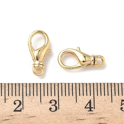 Brass Lobster Claw Clasps KK-F845-13G-A01-1