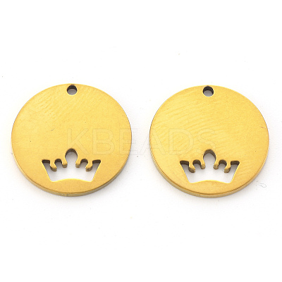 PVD Vacuum Plating 201 Stainless Steel Charms STAS-N092-11G-1