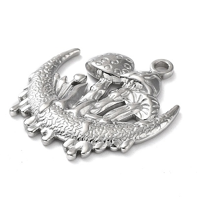 Non-Tarnish 304 Stainless Steel Pendants STAS-M323-42P-1
