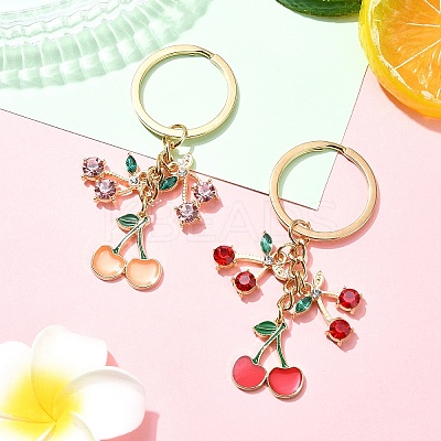 Alloy Resin and Rhinestone Keychain X1-KEYC-YW00141-01-1