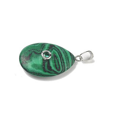 Natural & Synthetic Mixed Gemstone Pendants G-P599-02P-1