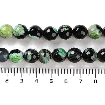Natural Fire Crackle Agate Beads Strands G-M437-A01-01F-1
