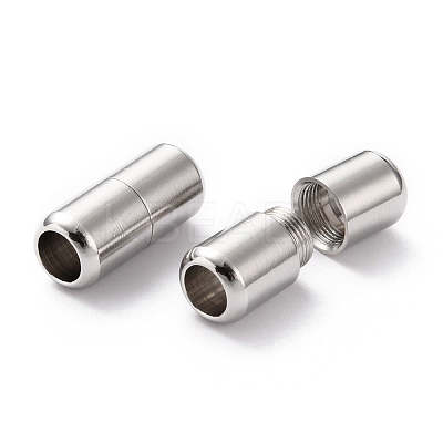 Non-Tarnish 303 Stainless Steel Screw Clasps STAS-L251-001P-1
