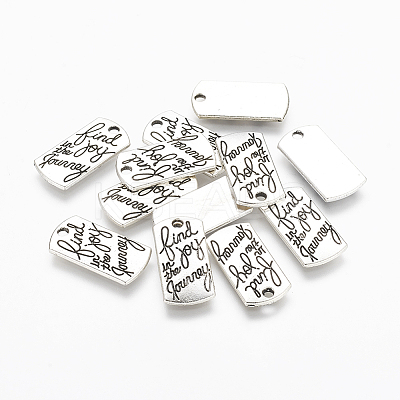 Tibetan Style Alloy Rectangle Pendants LS-X-TIBEP-Q043-049-RS-1