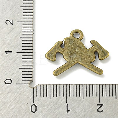 Tibetan Style Alloy Pendants TIBE-I026-6027AB-1