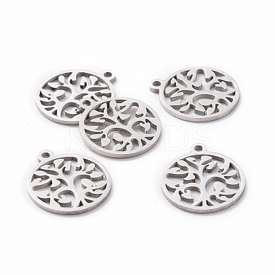 Non-Tarnish 201 Stainless Steel Pendants STAS-S105-JN890-1