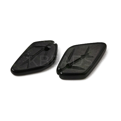 Natural Black Jade Carved Pendants GG-CBA36AE-05D-1