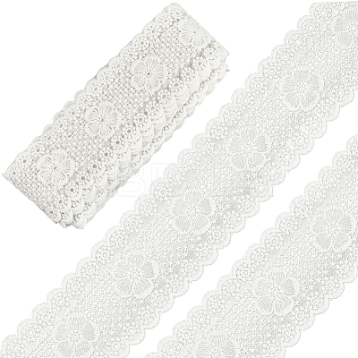 5 Yards Flat Cotton Lace Ribbon OCOR-GF0004-71C-02-1