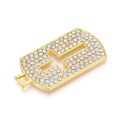 Alloy Rhinestone Pendants PALLOY-N182-12G-1