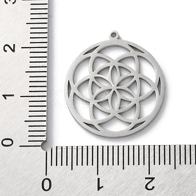 Anti-Tarnish 304 Stainless Steel Pendants STAS-S149-02P-1