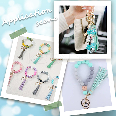 4Pcs PU Leather Pendant Decorations AJEW-SC0003-23B-1