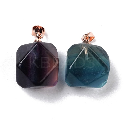 Natural Fluorite Carved Pendants G-J387-99-1